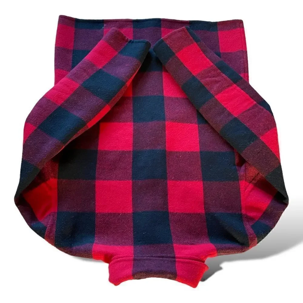 CELINE Wool/Cashmere Red & Black Plaid Jacket |Size: 40| - Picture 10 of 10